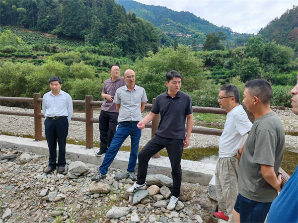 9月15日，程偉副縣長帶隊調(diào)研桂溪河清淤事宜。.jpg