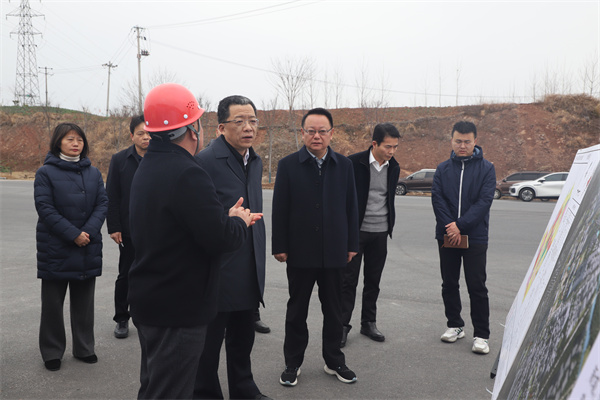 2月6日，黃山市委書記丁純一行調(diào)研富豐新城項(xiàng)目，汪凱書記，洪董陪同。1.jpg
