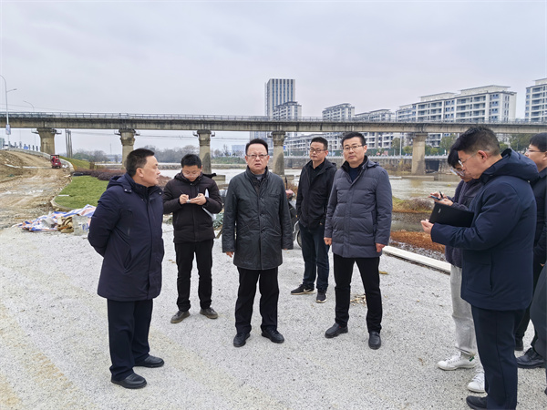 1月20日，汪凱書記到豐樂河環(huán)境整治項目進行調(diào)研，洪董、張總陪同1。.jpg