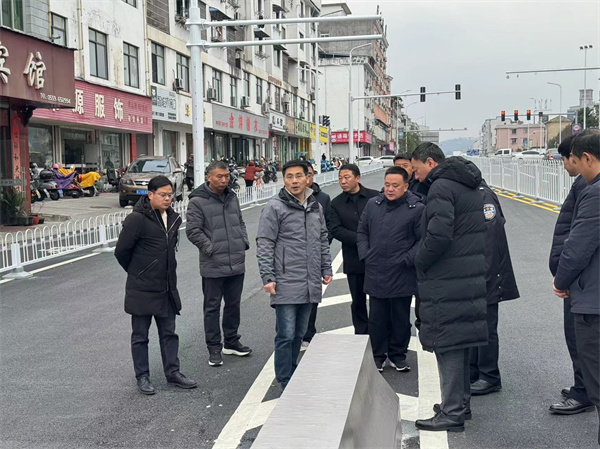 1月21日，洪董，張總陪同王奇勇縣長一行調(diào)研新安路跨鐵路橋.jpg